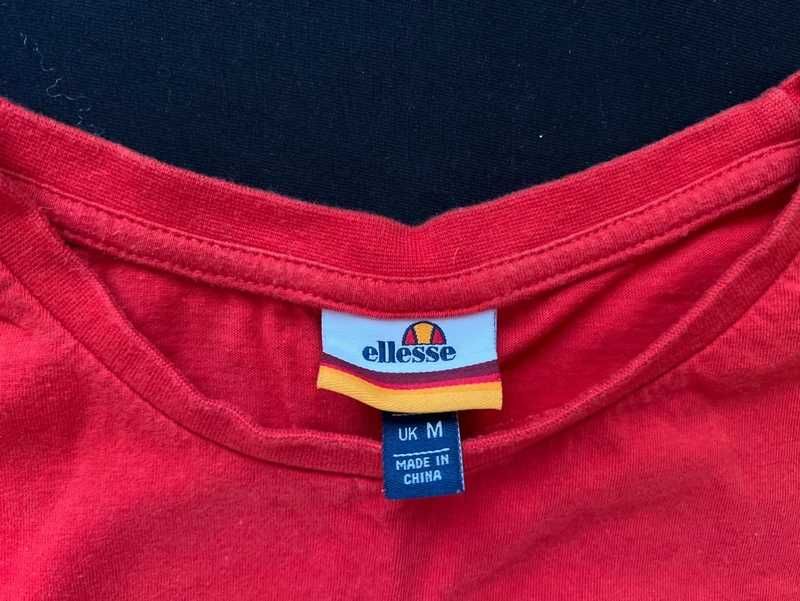Koszulka top krótka ellesse czerwona oversize M