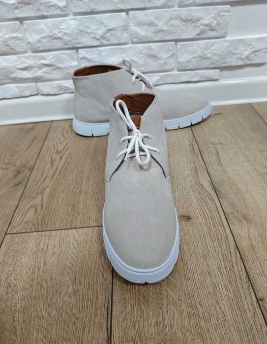 Decimo italy 43 чоловічі черевики кросівки білі шкіряні легкі дезерти