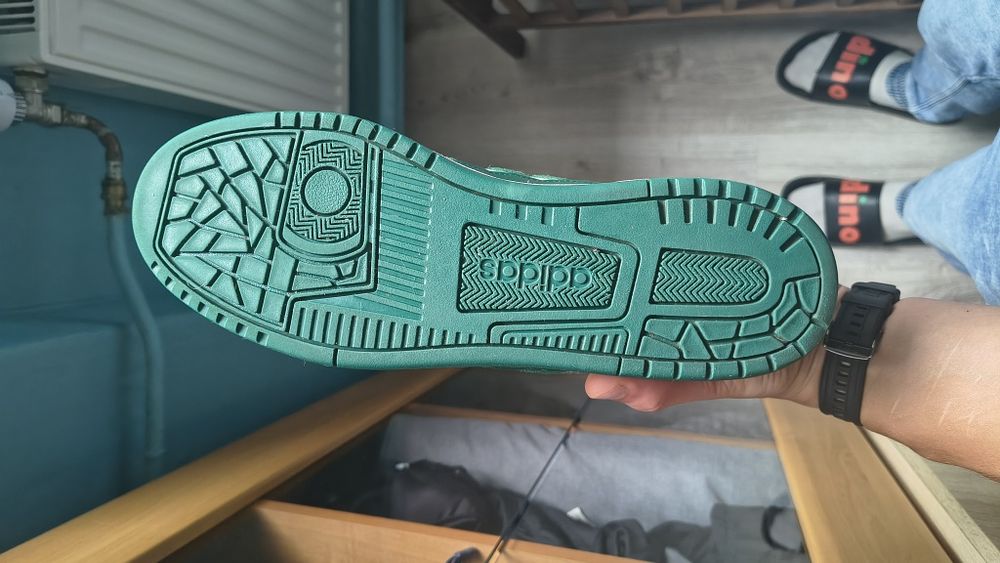 Buty adidas biało zielone