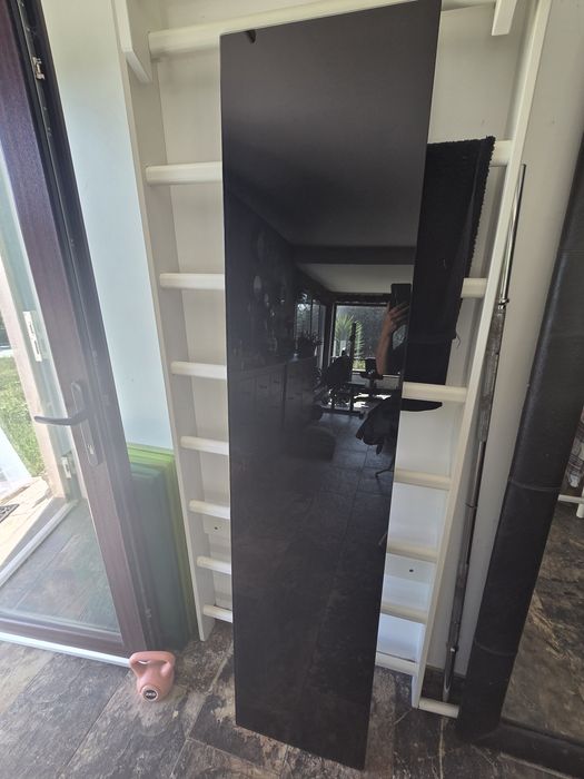Tampo de vidro preto Ikea para móveis Besta  Painel superior de protecção  180×40