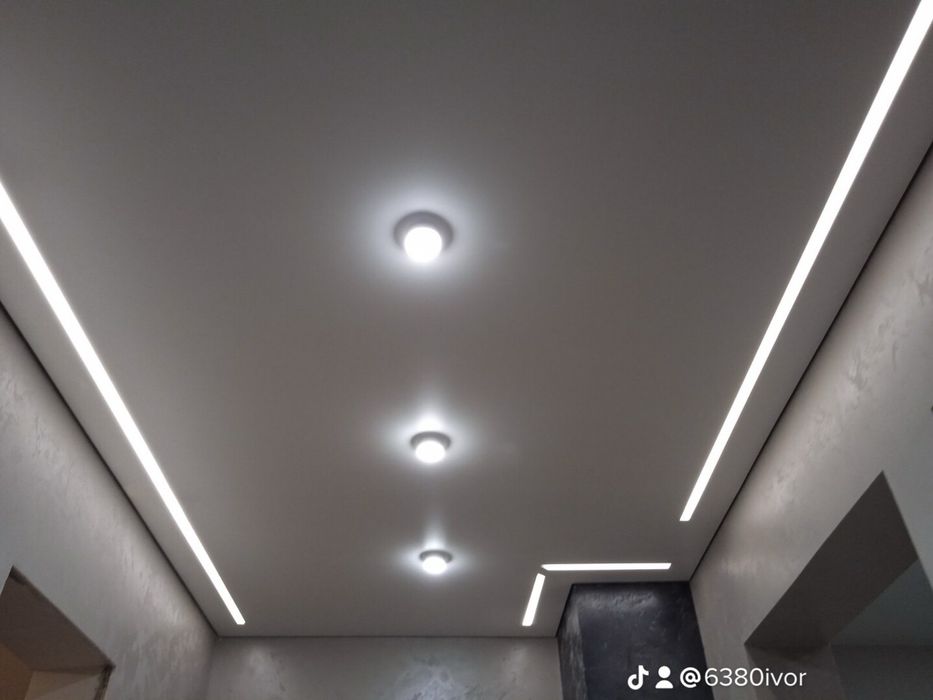 Натяжні стелі Зубра | Монтаж