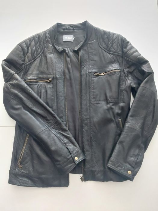 Czarna męska kórtka skórzana rozmiar XL