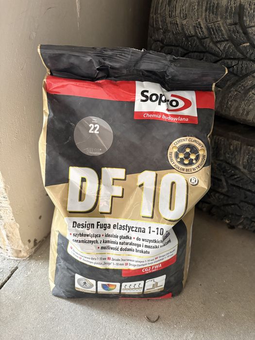 Fuga elastyczna DF10 Szara 22 4 kg Sopro