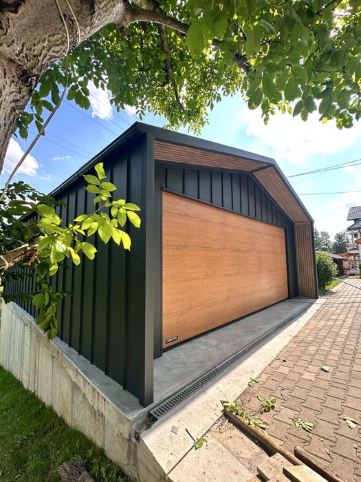 Garaż Blaszany drewnopodobny 6x6 7x6 7x7 8x7