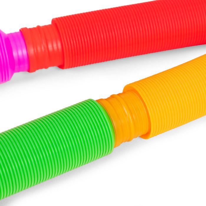 Kolorowe rurki sensoryczne pop tube dla dzieci montesori 60 sztuk