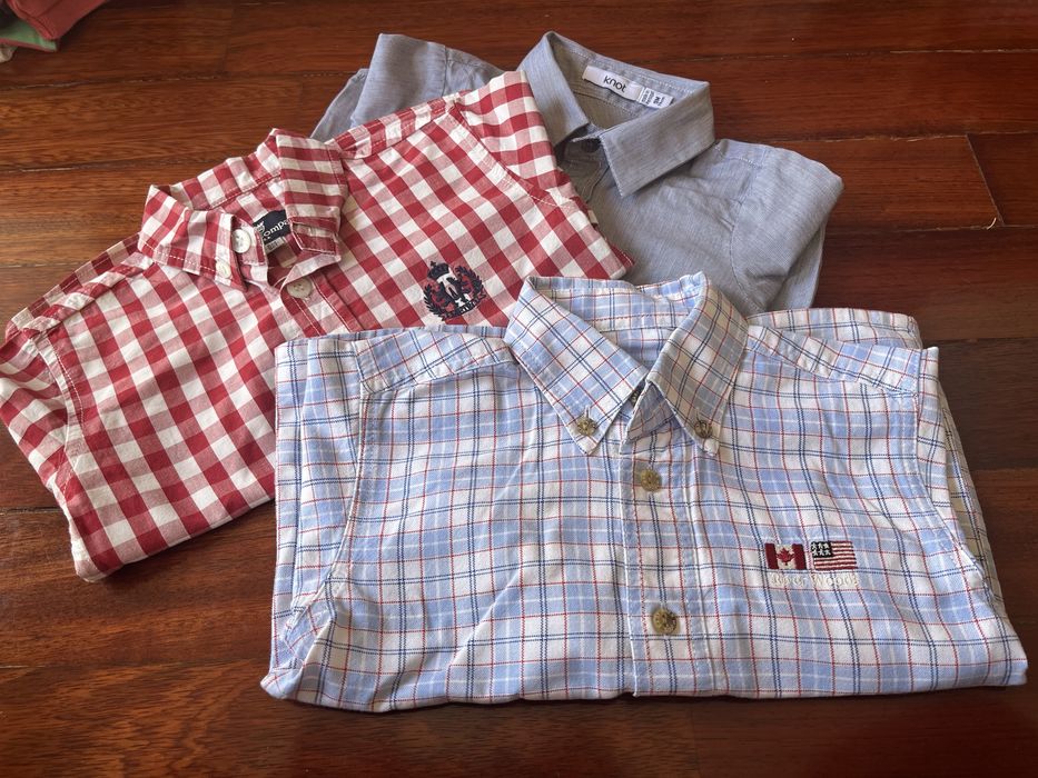 Lote 3 camisas bebé menino (varias marcas)
