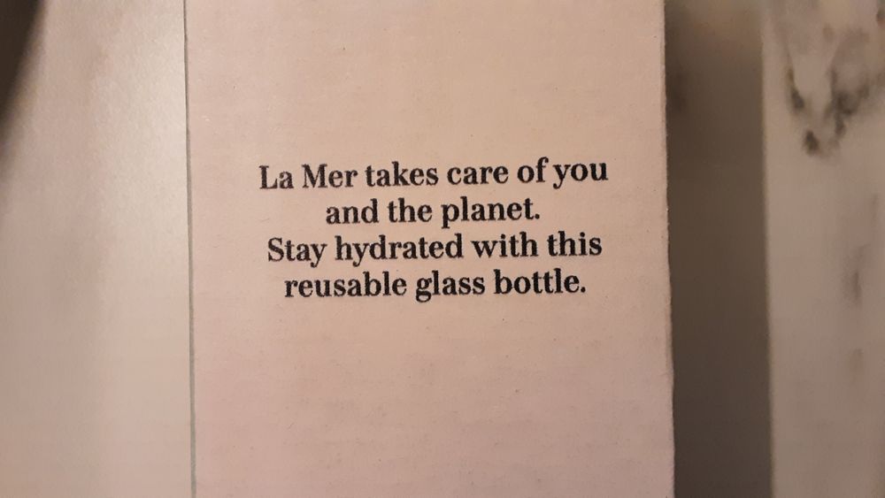 La Mer Szklana  Eco butelka bidon oryginalna