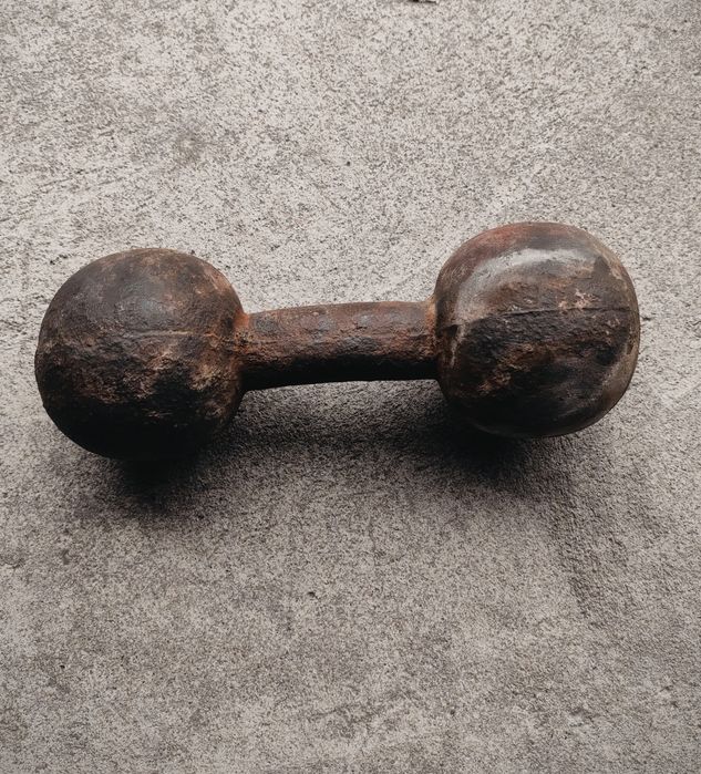 Stary zabytkowy hantel cieżarek odważnik 7.3 kg