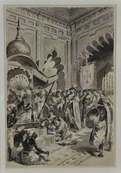 Pintura : Alfredo Roque Gameiro - Motivo "Os Lusíadas" - 1900