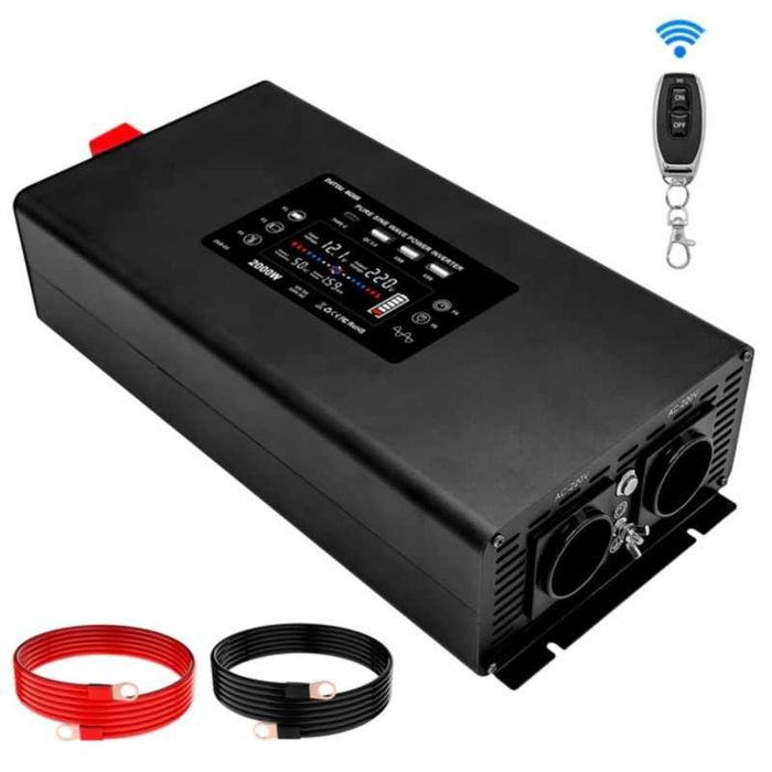 інвертор DatouBoss ZGR-03 12-220V 2000W/4000W з чистою синусоїдою