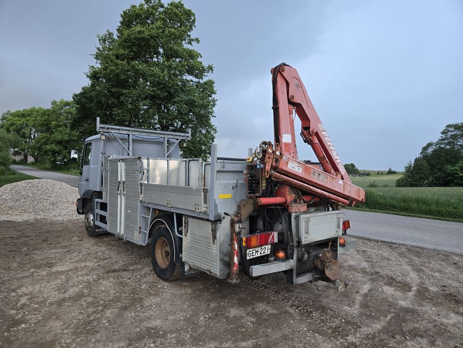 Man 8.163 + HDS Samochód Ciężarowy