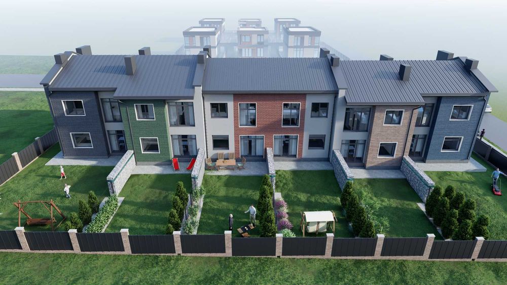 Сучасне котеджне містечко біля «На Щасливому» | 105 м² | Всі мережі