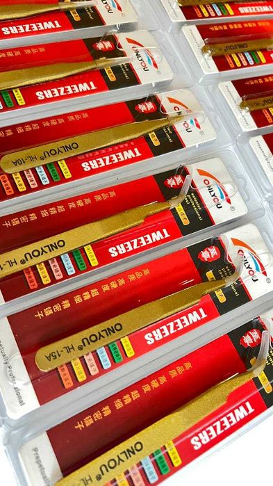 Пінцет ONLYOU пинцет высокоточный серебряный