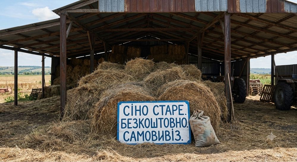 Сіно безкоштовно. Старе. Багато