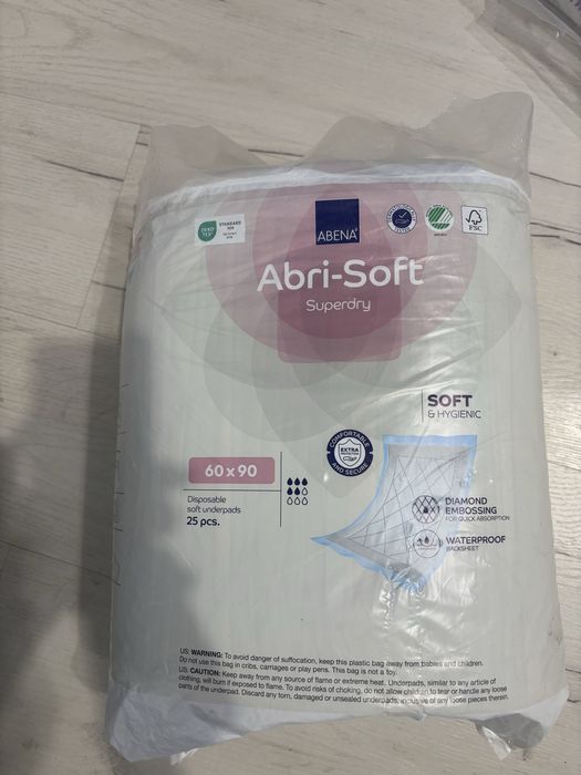 Продаю подгузники  Seni M и пеленки (пелюшки) Abena Abri soft, Aro