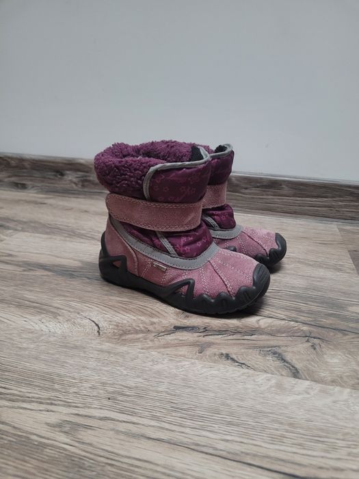 Gore tex buty zimowe na rzepy ocieplane