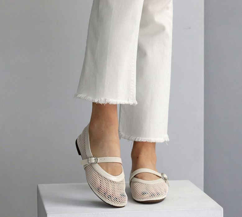 Женские балетки сетка Alaia