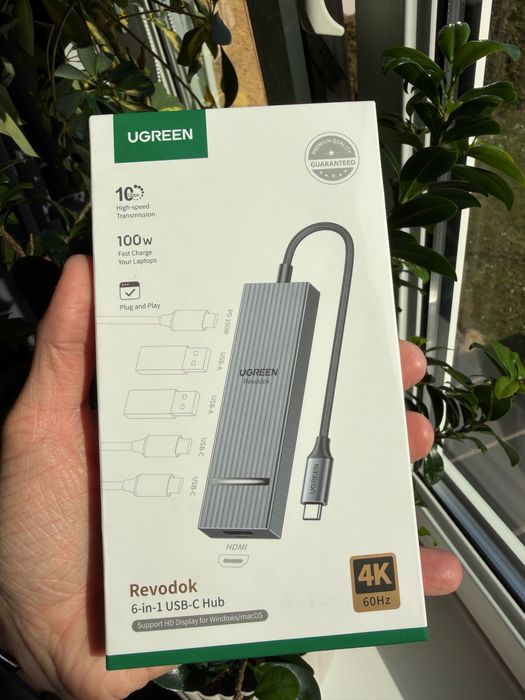 UGREEN Revodok Pro 10 Gbps 6w1 6in1 HUB 6 portów multiport 4K 60Hz