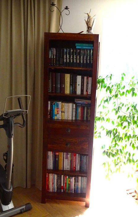 Biblioteka indyjska z litego drewna palisander w idealnym stanie!