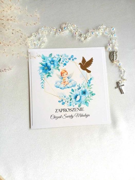 Zaproszenie na Chrzest Święty dla gości Uroczystość