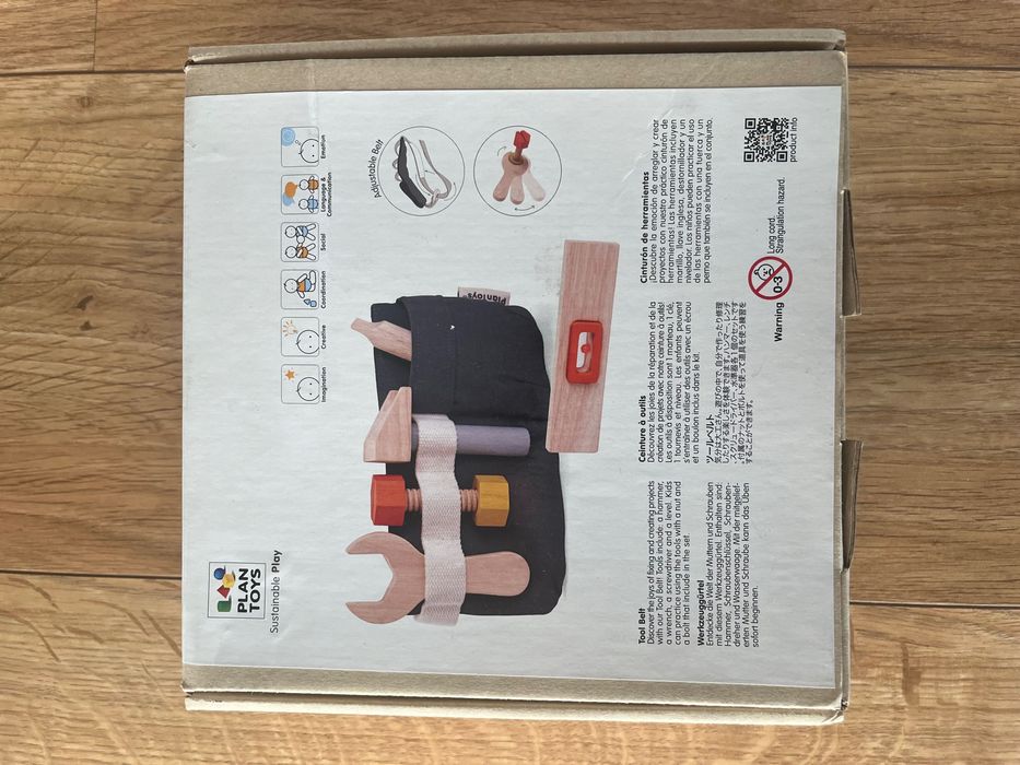 Cinto de ferramentas em madeira Plan Toys