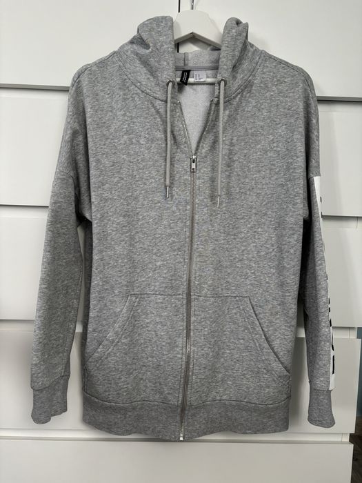 Bluza XS S szara rozpinana basic