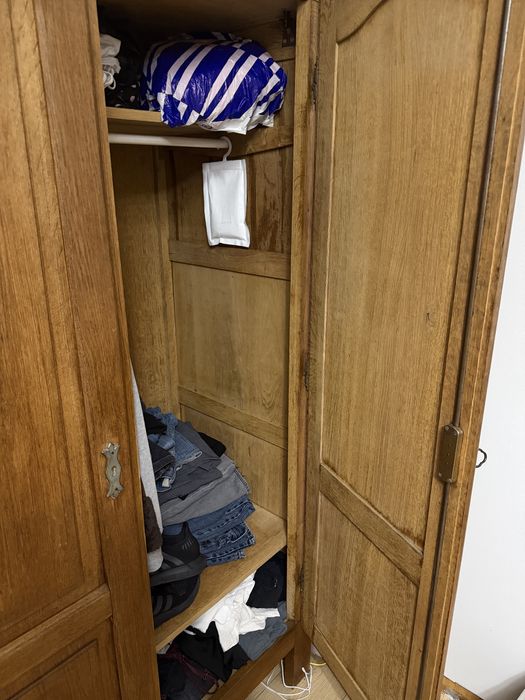 Solidna drewniana szafa w stylu vintage antyk retro