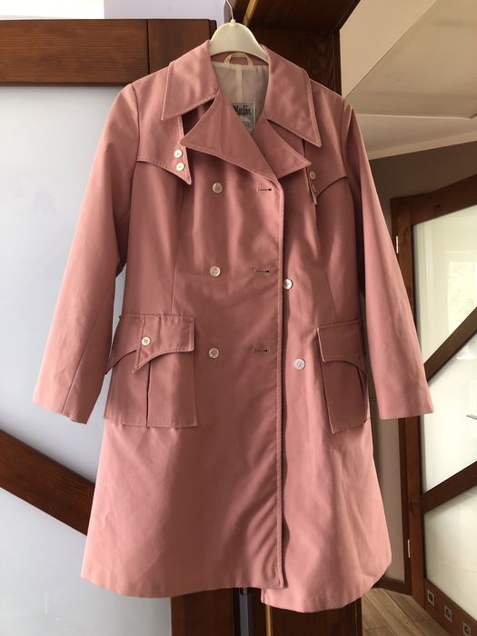 Rózowy Płaszcz damski