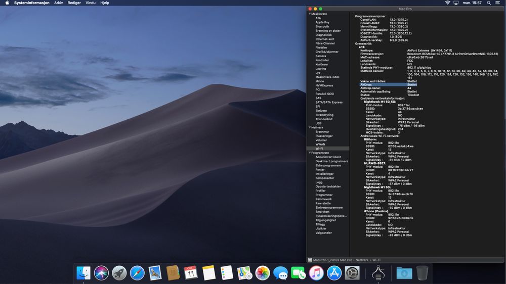 Mac Pro 5.1 mid 2010 12 rdzeni 64GB ram Radeon RX580 Sapphire Puls 8GB