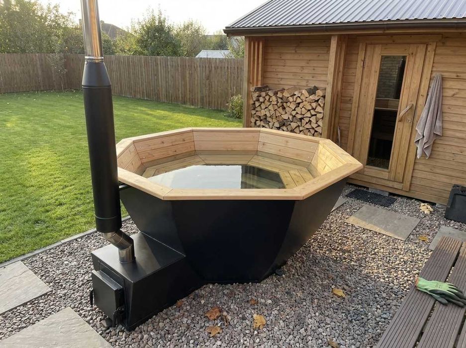 ‼️ Карпатський чан на дровах для дому, дачі, лазні та SPA-зони / Купіль з підігрівом від Виробника