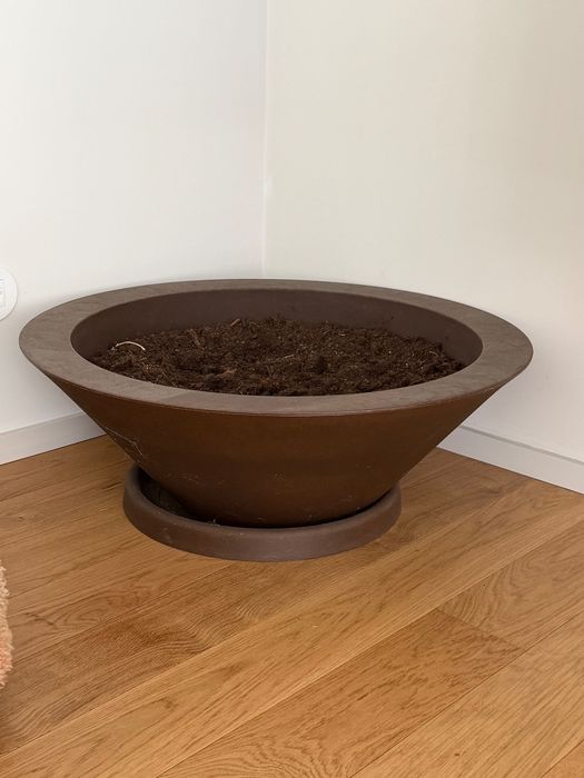 Vaso XXL com prato diam 80