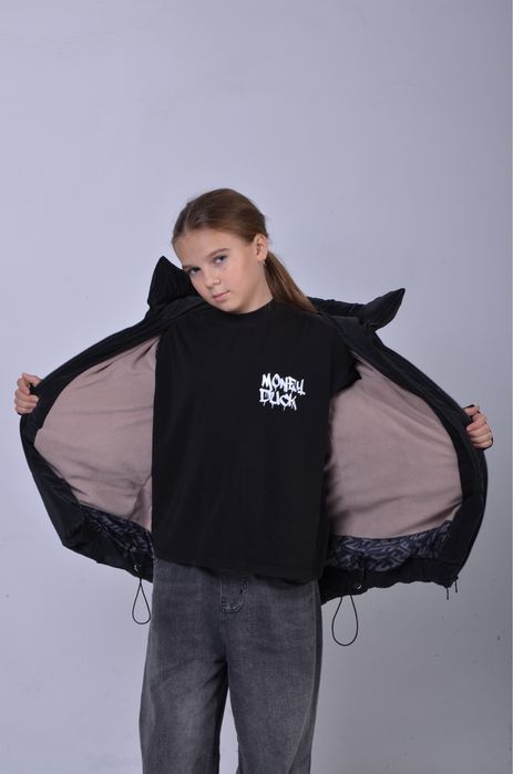 Зимова вкорочена куртка для дівчинки 140, 146, 152 см