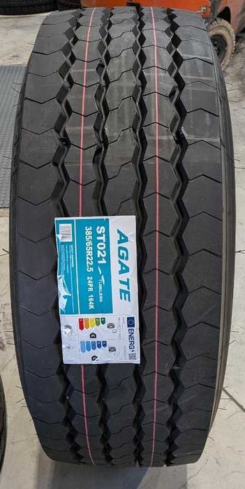 Opony naczepowe 385/65R22,5 AGATE ST021 wzmocniona 164K 24PR  POZNAŃ 870 net