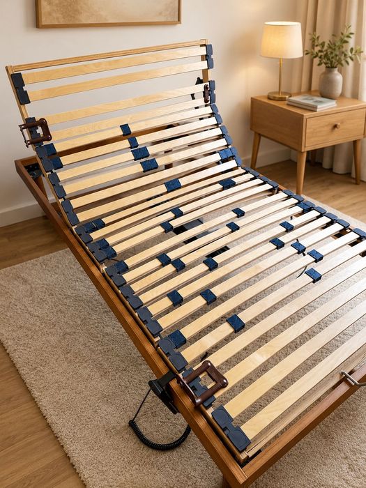 Cama articulada elétrica com colchão em muito bom estado