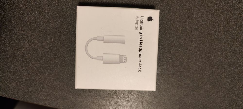 Orginalny adapter przejściówka APPLE MMX62ZM/A LIGHTNING -Jack 3,5 mm