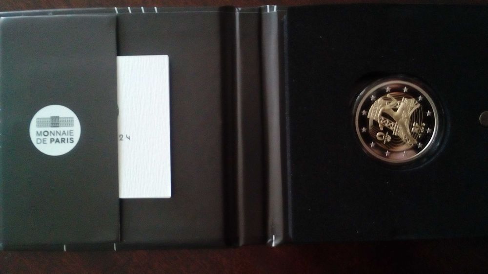 Moeda 2€ Franca 2021 Proof comemorativa Jogos Olimpicos Paris 2024