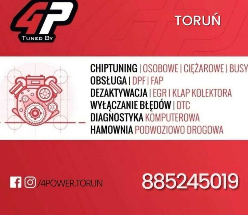 Chip Tuning DPF EGR Hamownia 4X4 chiptuning adblue