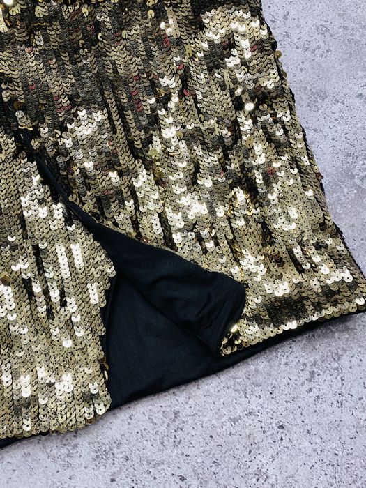 Женская юбка в золотых пайетках H&M S