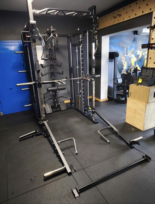 Wielofunkcyjny atlas do ćwiczeń/ Power rack  z wyciągiem/ wielofunkcyjny atlas treningowy/ brama ze stosami/ suwnica smitha - FULL  OPCJA
