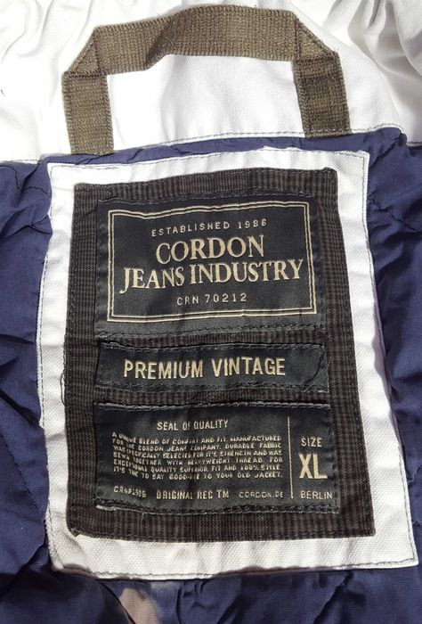 Kurtka jeansowa katana z bawełny vintage