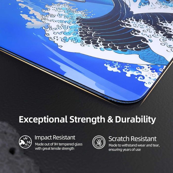 ‼️Attack Shark CM05 Wave Shark (450х400х5мм) стеклопад для мышки‼️