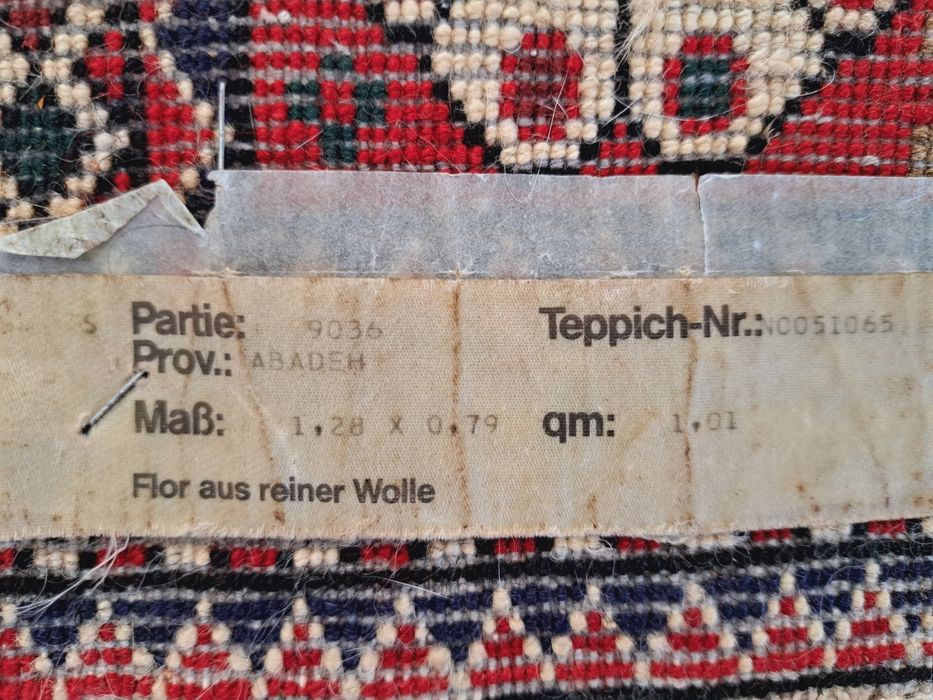 Przepiękny Irański ręcznie tkany wełniany dywan Abadeh 80x134cm