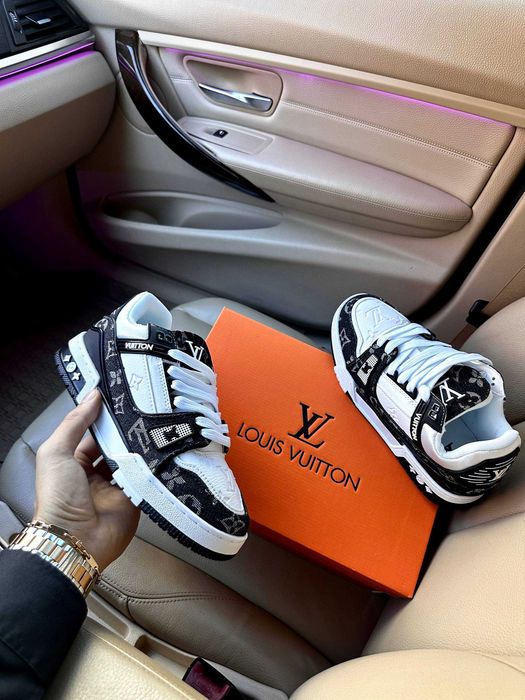 Кросівки Louis Vuitton Trainer Sneaker Black Кроссовки Луи Витон  36 - 45