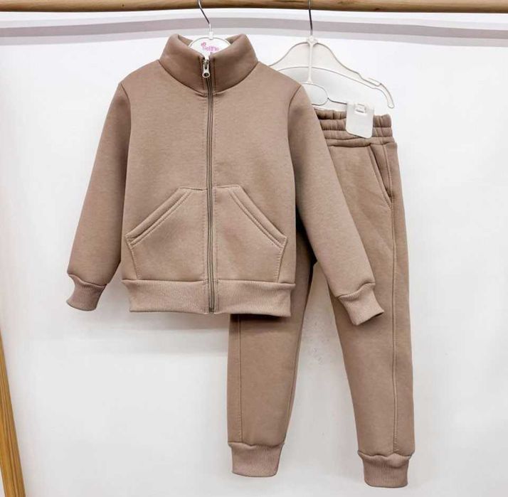 ТОП! Теплий костюм на флісі 98-158 см на блискавці фліс осінь/зима