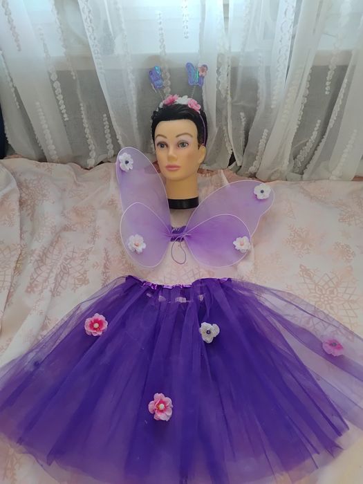 Strój przebranie motyl motylek wiosna 4 części rozmiar uniwersalny