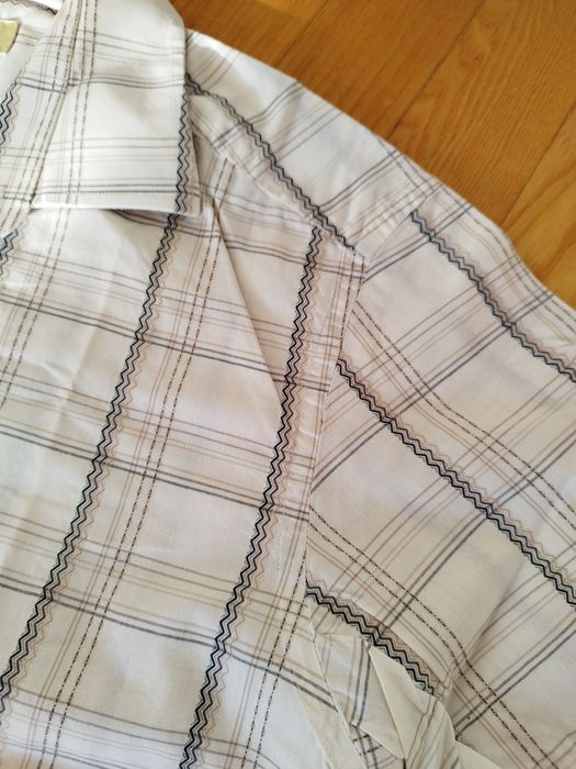 Męska koszula krótki rękaw r.42 krata