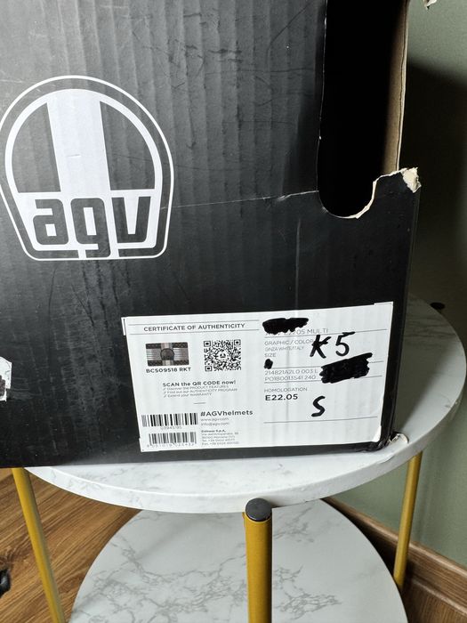 Kask Motocyklowy Agv S K5-S Magnitude Red Sportowy Hjc Ls2 Shoei Arai