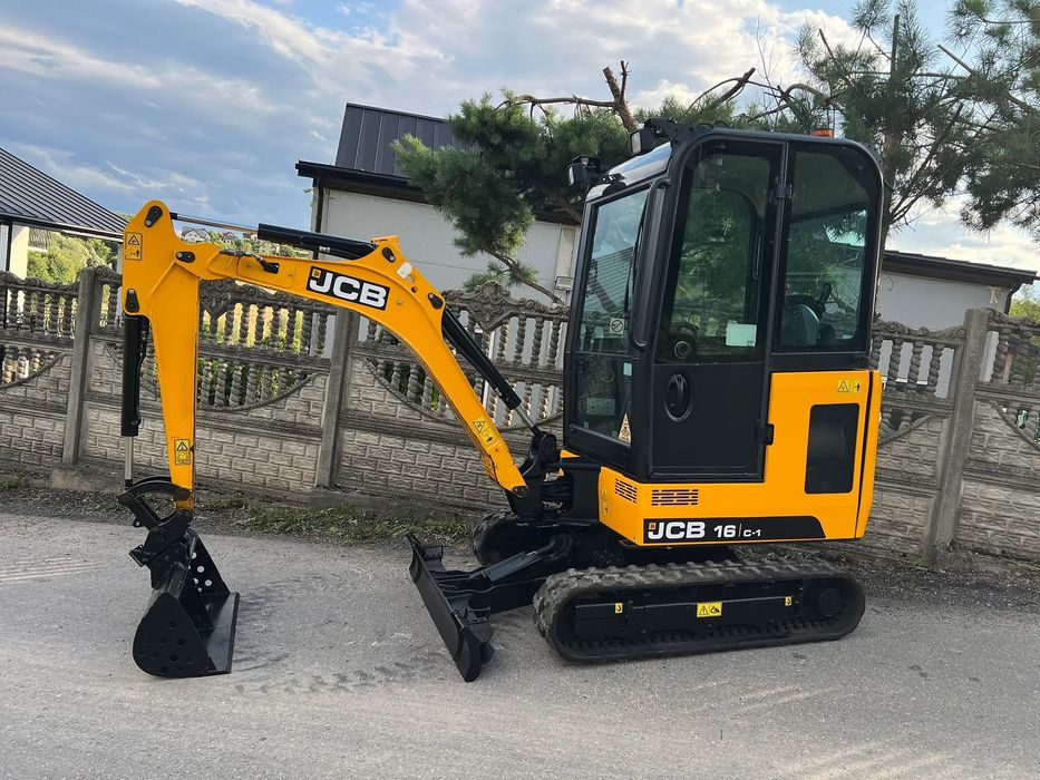 JCB 16c-1 | Minikoparka JCB 16 C-1 | 2 Tony | Rozsuwane Gąsienice | JAK NOWA | Mini Koparka | 16c1 |  | Sprowadzona | 2020 | Waga 1800 kG | 19c cat kubota 8018 8016 |