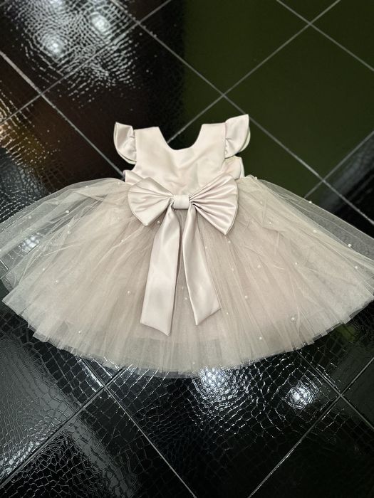 Плаття / шубка колір пудра