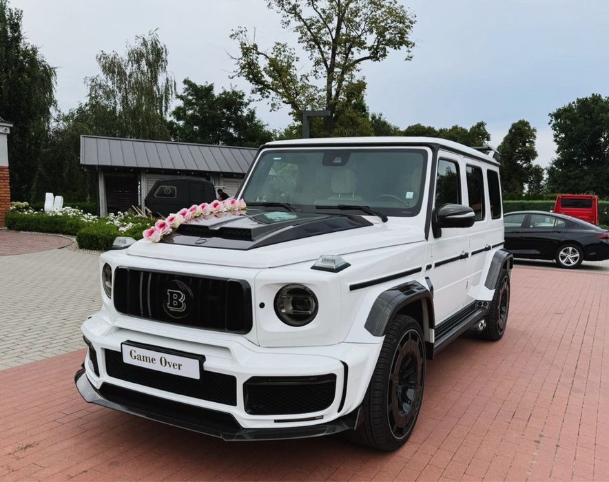 Auto do ślubu białe G-Class G-Wagon Brabus Wolne Terminy 2024